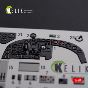 Décalcomanies 3D intérieures KELIK K48085 KI-21 pour maquette ICM au 1/48 – image 4