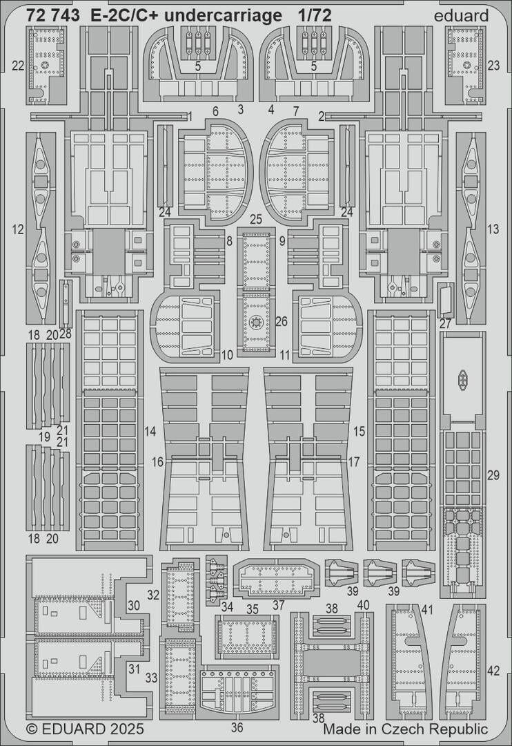 Eduard 72743 E-2C/ C+ undercarriage Heller 1/72