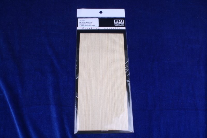 MK1 Design MD-00003 WOODEN DECK SHEET C 1.0mm Recommand 1/350