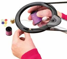 Lightcraft LC1850 Dual Purpose Neck &amp;amp; Desk Magnifier with 4-lens LED, 2x and 6x magnification – imagen 2