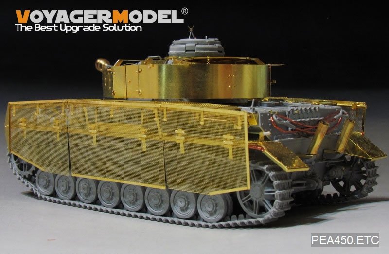 Voyager Model PEA450 WWII German Pz.Kpfw.IV Ausf.J &amp;quot;Thoma shields&amp;quot; wire mesh schürzen (Last Production) (FOR Boder 35008) 1/35 – immagine 5