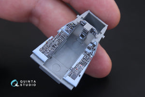 Quinta Studio QD48167 F-16A 3D-Printed &amp;amp; colored Interior on decal paper (for Kinetic kit) 1/48 – obrázek 3