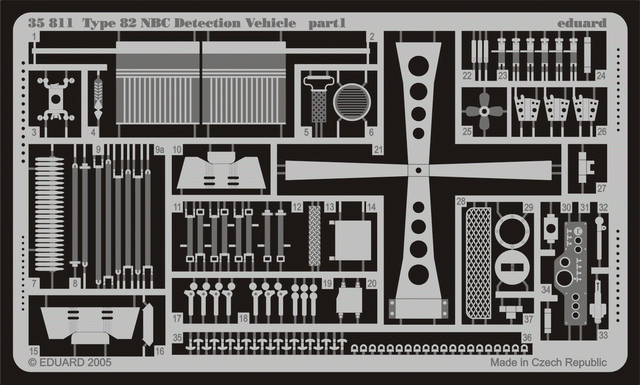 Eduard 35811 Type 82 NBC Detection Vehicle 1/35 (TRUMPETER) – image 2
