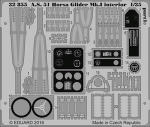 Eduard 32855 AS 51 Horsa Glider Mk. And interior 1/35 BRONCO – obrázek 2
