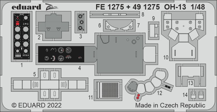 Eduard FE1275 OH-13 ITALERI 1/48