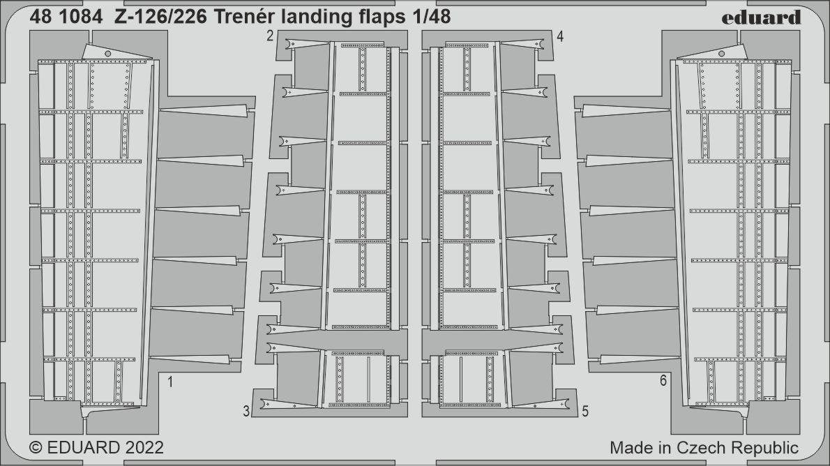 Eduard 481084 Z-126/226 Volets d'atterrissage Trené EDUARD 1/48 
