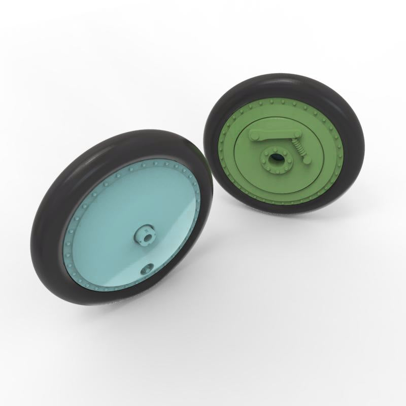 Quinta Studio QT48035 I-16 Wheels (early type) with separate hubs and weighted tires (all kits) 1/48 – obrázek 2