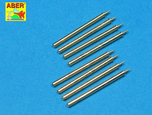 Aber A32109 Ensemble de 8 canons tournés de calibre .50 (12,7 mm) US Browning M2 pour P-47 Thunderbolt (1/32)