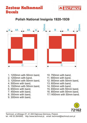 Techmod 72162 Insignes polonais 1920-39 (1/72)