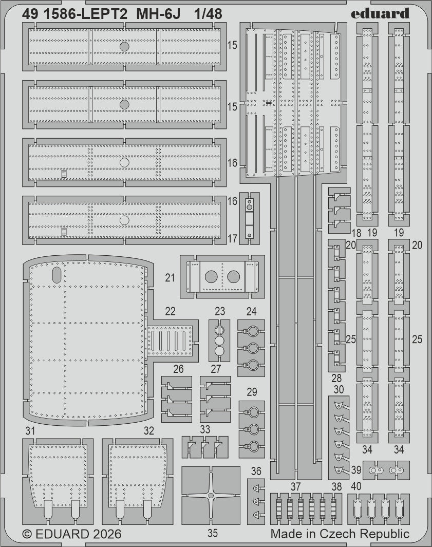 Eduard BIG49478 MH-6J for ICM 1/48 – obrázek 3