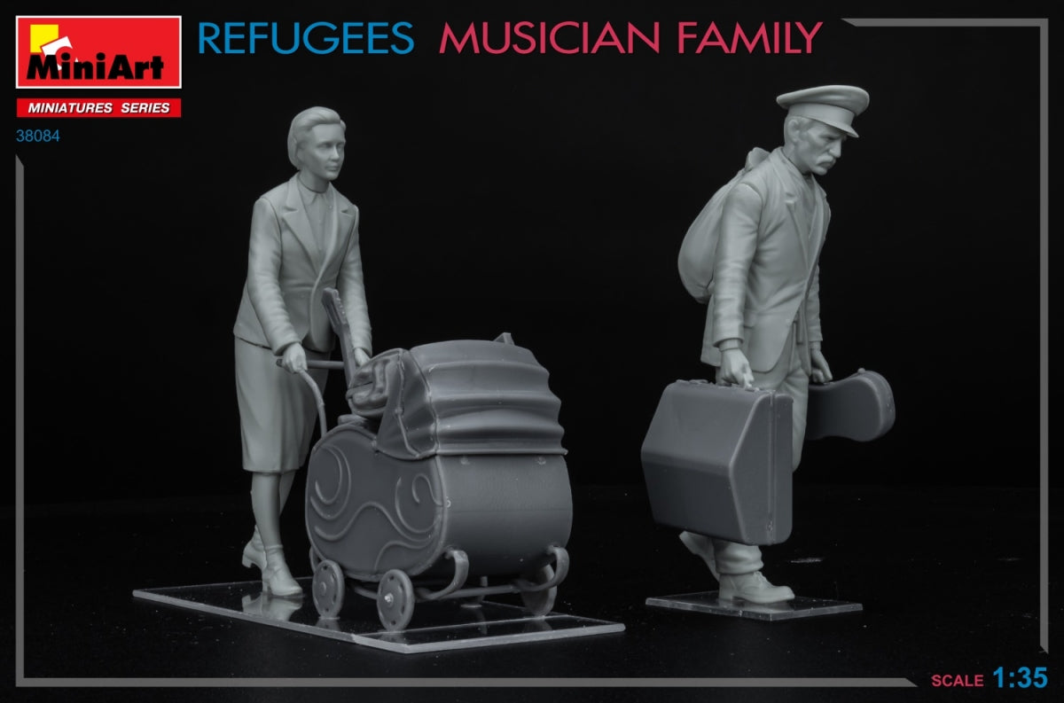 MiniArt 38084 REFUGEES. MUSICIAN FAMILY 1/35 – obrázek 6