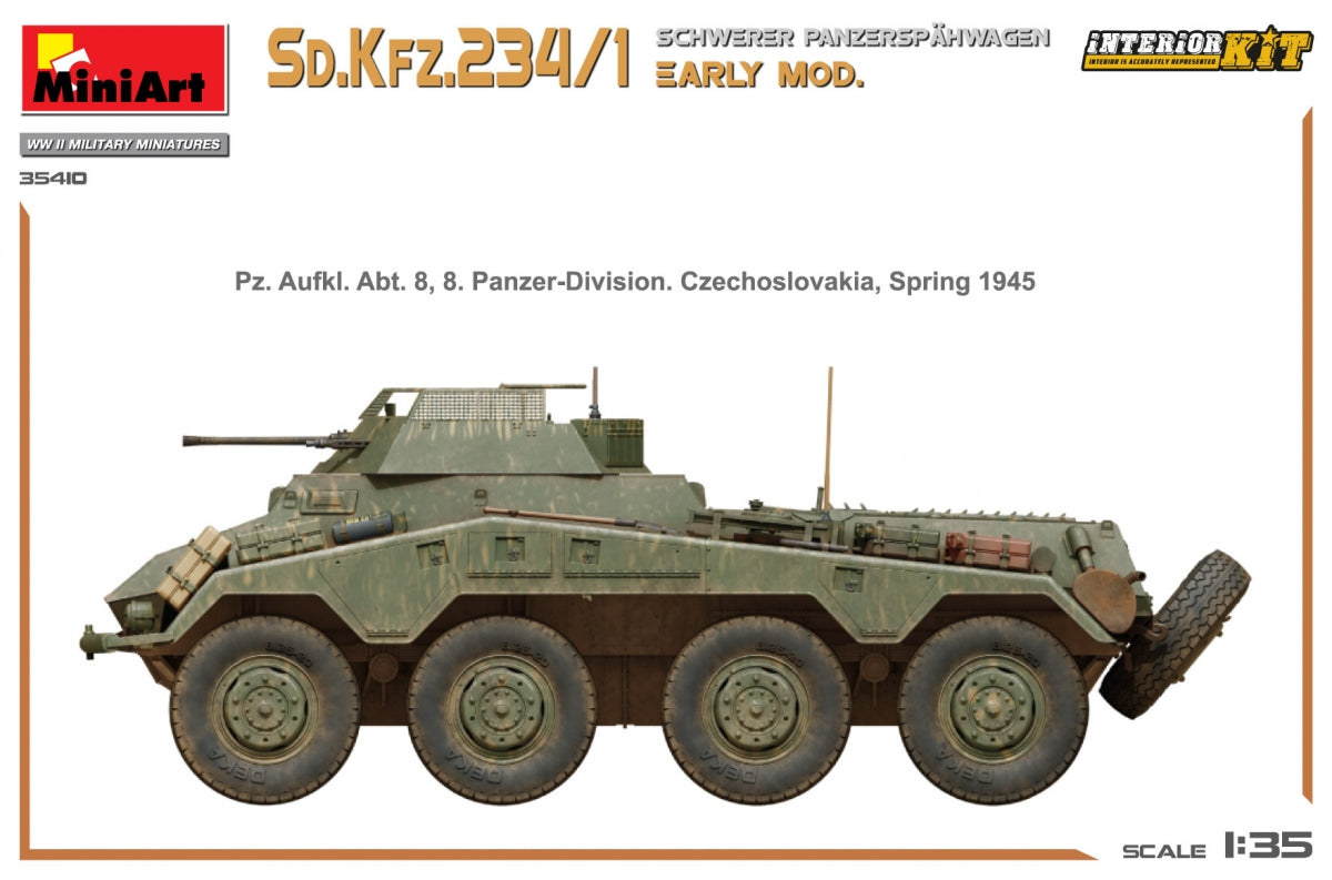 MiniArt 35410 Sd.Kfz.234/1 Schwerer Panzerspahwagen. EARLY MOD. INTERIOR KIT 1/35 – image 16