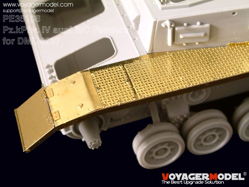 Voyager Model PE35108 Pz.kPfw. IV Ausf B/C Fenders (For DRAGON 6297) 1/35 – zdjęcie 2