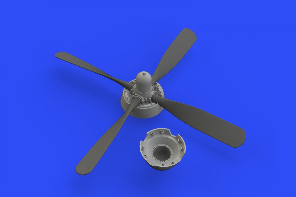 Eduard 648488 P-51D Hamilton Standard uncuffed propeller 1/48 EDUARD – obrázek 3