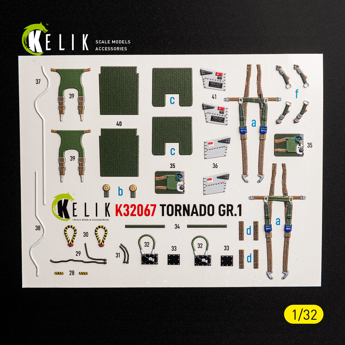 KELIK K32067 TORNADO GR.1 - interior 3D decals for Revell kit 1/32 – zdjęcie 4