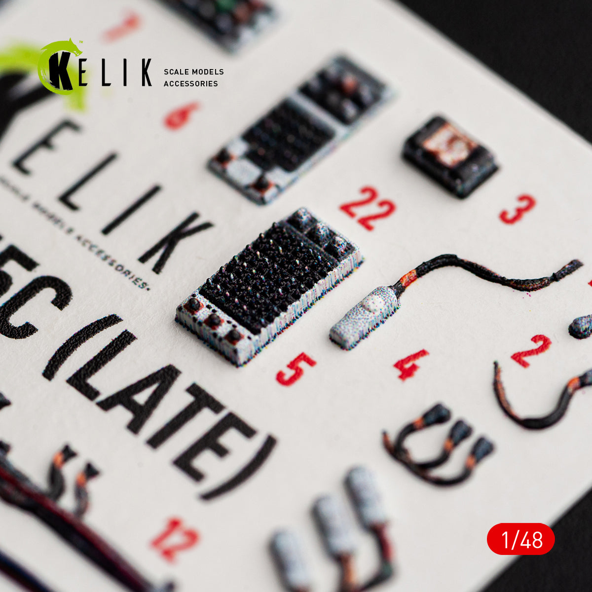 KELIK K48176 F-15C (Late) - interior 3D decals for Hasegawa kit 1/48 – imagen 2