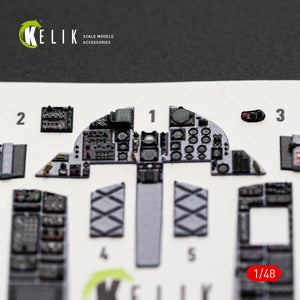 KELIK K48180 F-151 (Early) - interior 3D decals for Hasegawa kit 1/48 – imagen 3