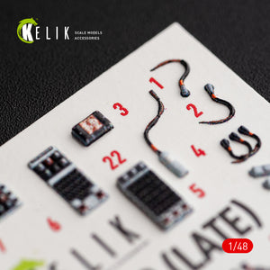KELIK K48176 F-15C (Late) - interior 3D decals for Hasegawa kit 1/48 – imagen 4