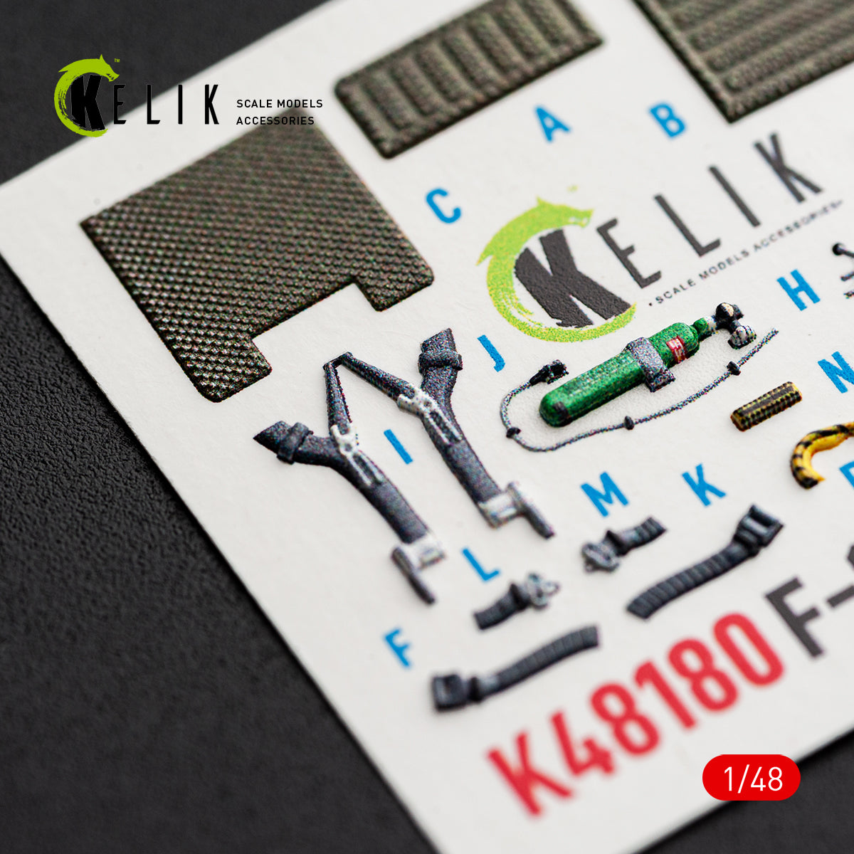 KELIK K48180 F-151 (Early) - interior 3D decals for Hasegawa kit 1/48 – imagen 11