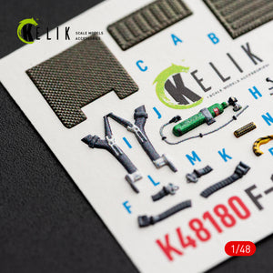 KELIK K48180 F-151 (Early) - interior 3D decals for Hasegawa kit 1/48 – imagen 11