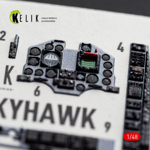 KELIK K48171 TA-4J SKYHAWK - interior 3D decals for Hasegawa kit 1/48 – zdjęcie 3