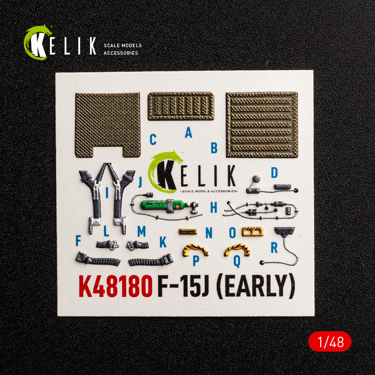 KELIK K48180 F-151 (Early) - interior 3D decals for Hasegawa kit 1/48 – imagen 7
