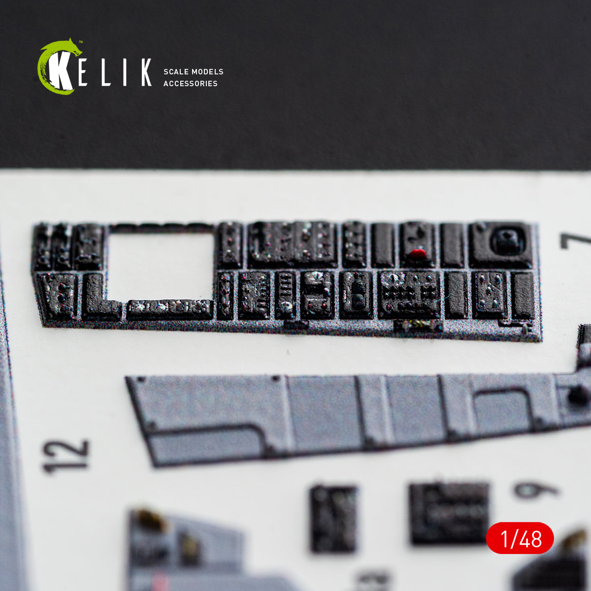 KELIK K48182 F-15D1 Eagle - interior 3D decals for Hasegawa kit (1/48) – image 3
