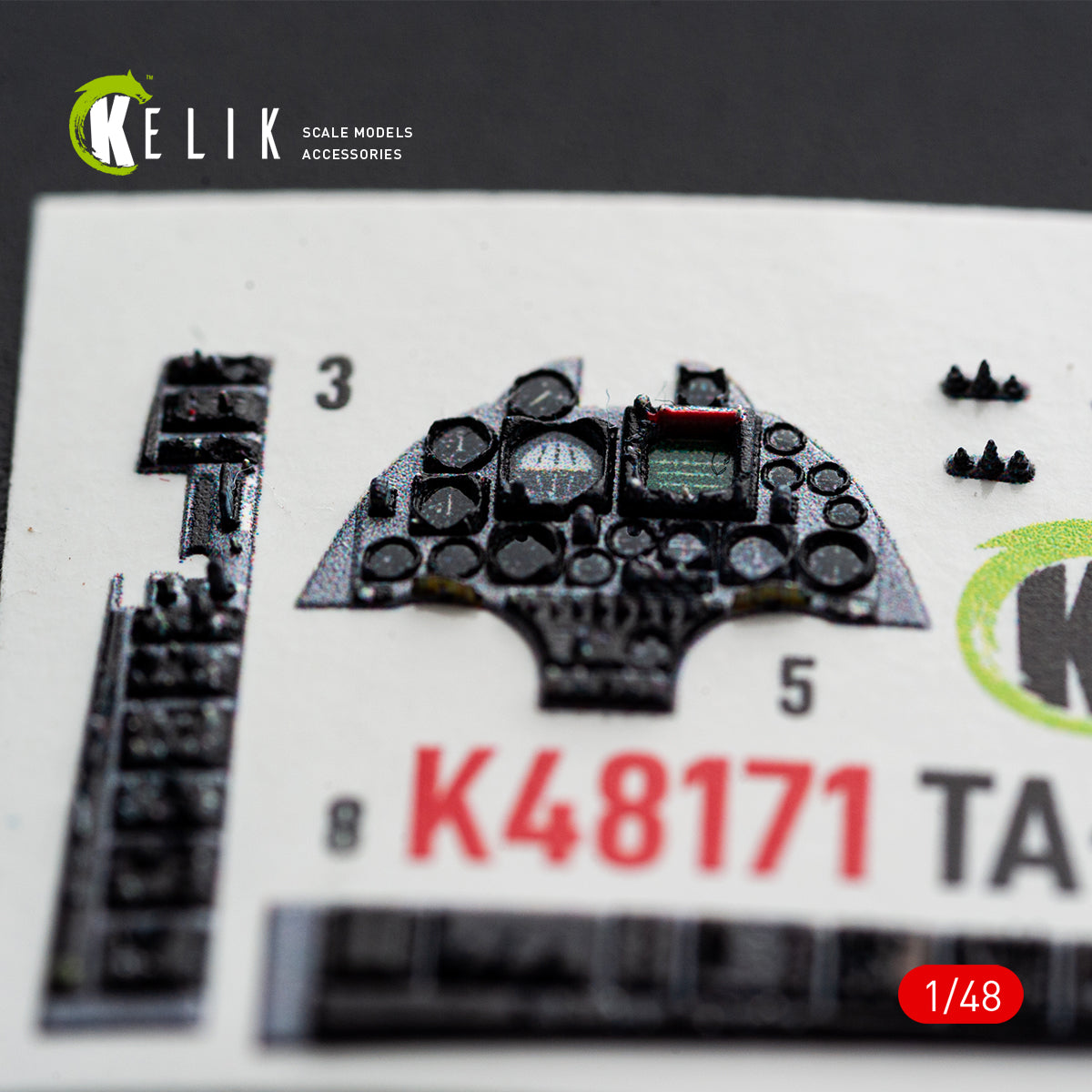 KELIK K48171 TA-4J SKYHAWK - interior 3D decals for Hasegawa kit 1/48 – zdjęcie 4