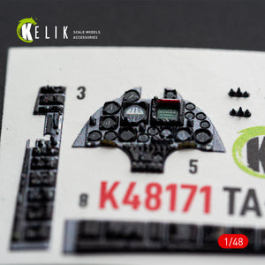 KELIK K48171 TA-4J SKYHAWK - interior 3D decals for Hasegawa kit 1/48 – zdjęcie 4