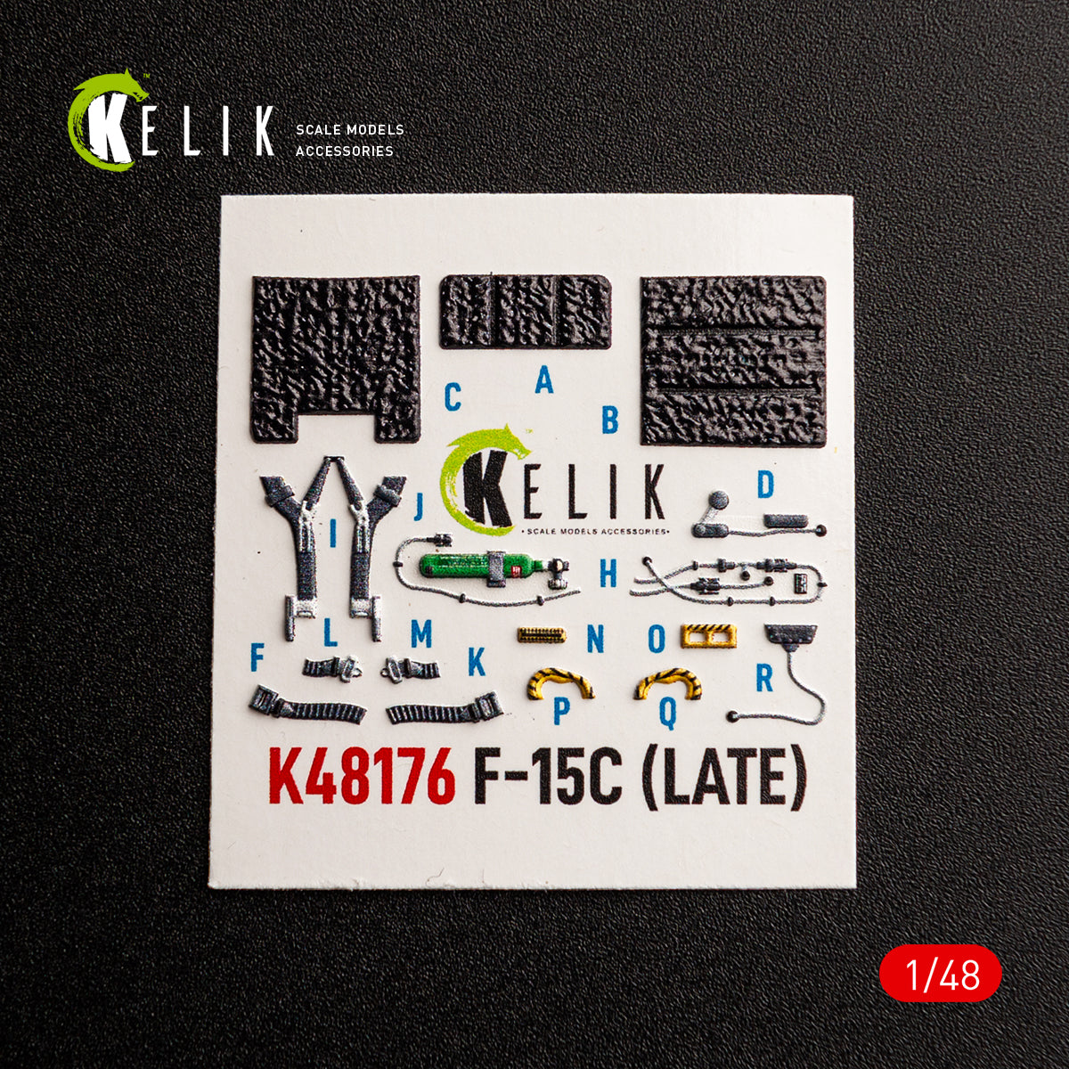 KELIK K48176 F-15C (Late) - interior 3D decals for Hasegawa kit 1/48 – imagen 6