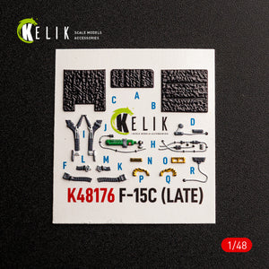 KELIK K48176 F-15C (Late) - interior 3D decals for Hasegawa kit 1/48 – imagen 6