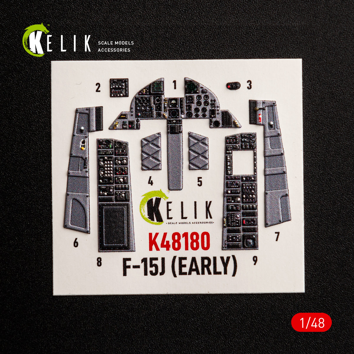 KELIK K48180 F-151 (Early) - interior 3D decals for Hasegawa kit 1/48 – imagen 8