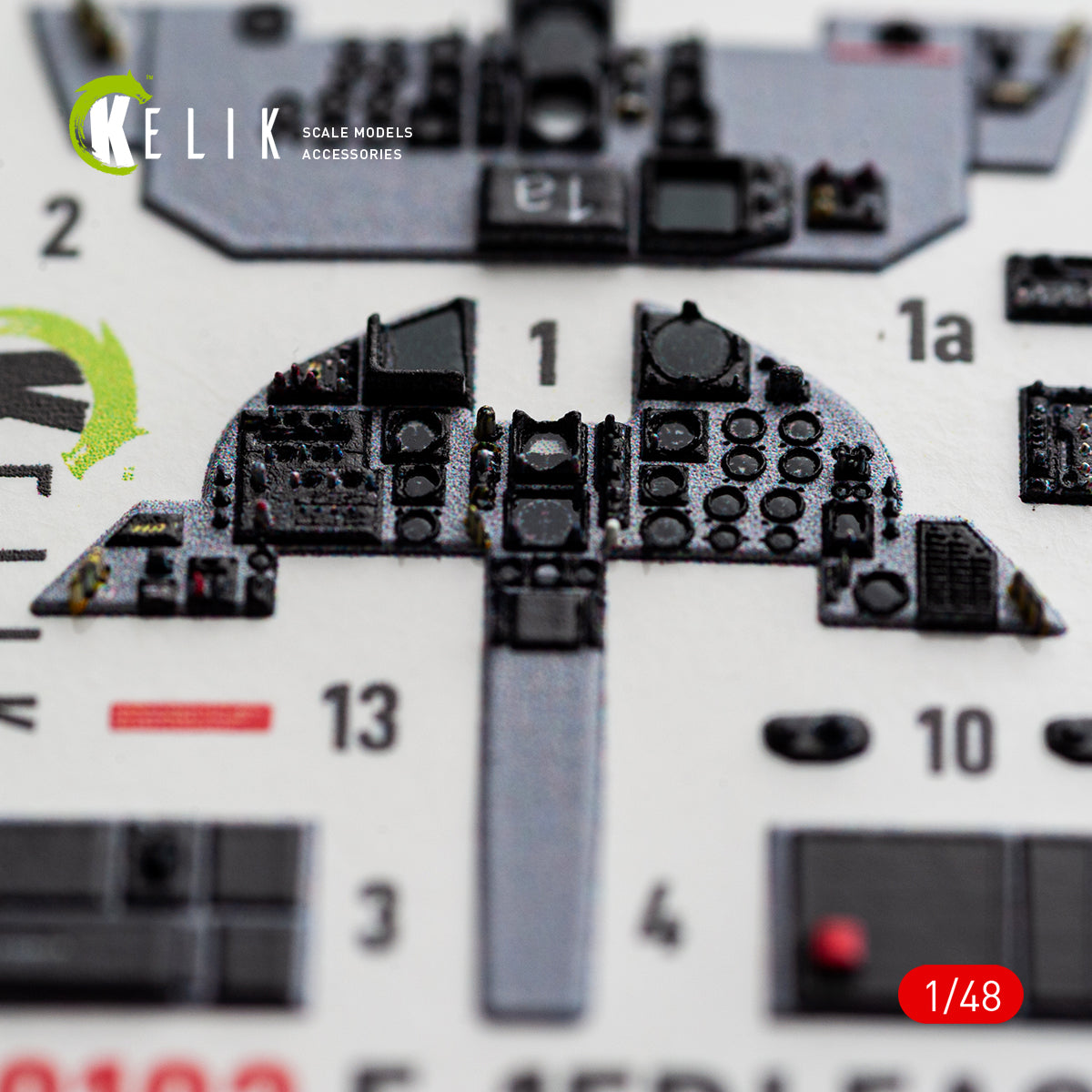 KELIK K48182 F-15D1 Eagle - interior 3D decals for Hasegawa kit (1/48) – image 4