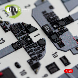 KELIK K48182 F-15D1 Eagle - interior 3D decals for Hasegawa kit (1/48) – image 5