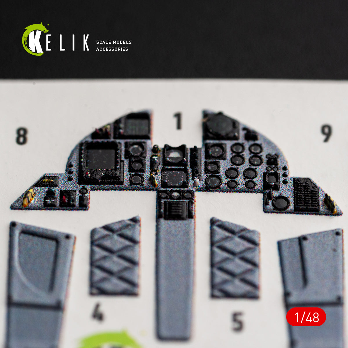 KELIK K48176 F-15C (Late) - interior 3D decals for Hasegawa kit 1/48 – imagen 8