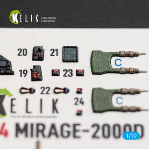KELIK K72234 Mirage-20000 - interior 3D decals for DreamModel kit 1/72 – immagine 7