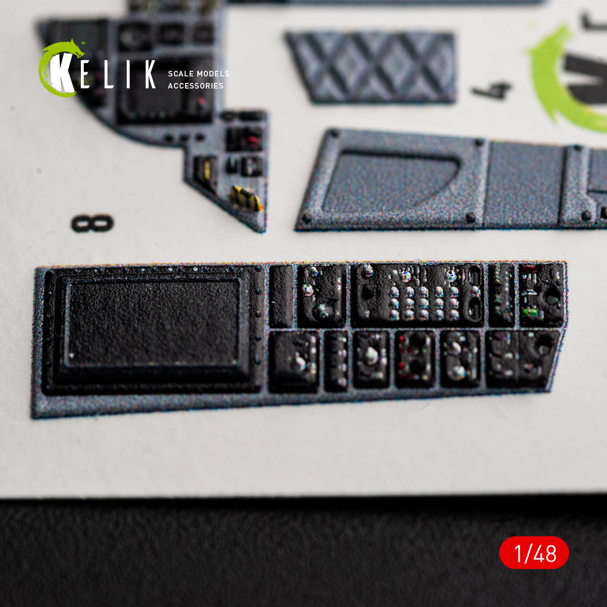 KELIK K48176 F-15C (Late) - interior 3D decals for Hasegawa kit 1/48 – imagen 10