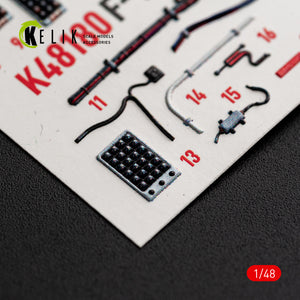KELIK K48180 F-151 (Early) - interior 3D decals for Hasegawa kit 1/48 – imagen 12
