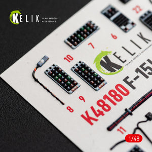 KELIK K48180 F-151 (Early) - interior 3D decals for Hasegawa kit 1/48 – imagen 13