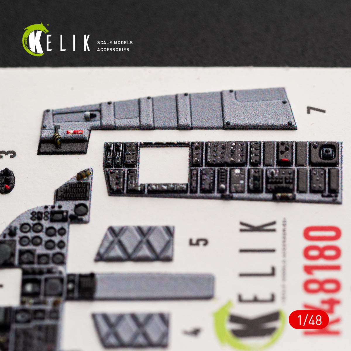 KELIK K48180 F-151 (Early) - interior 3D decals for Hasegawa kit 1/48 – imagen 14