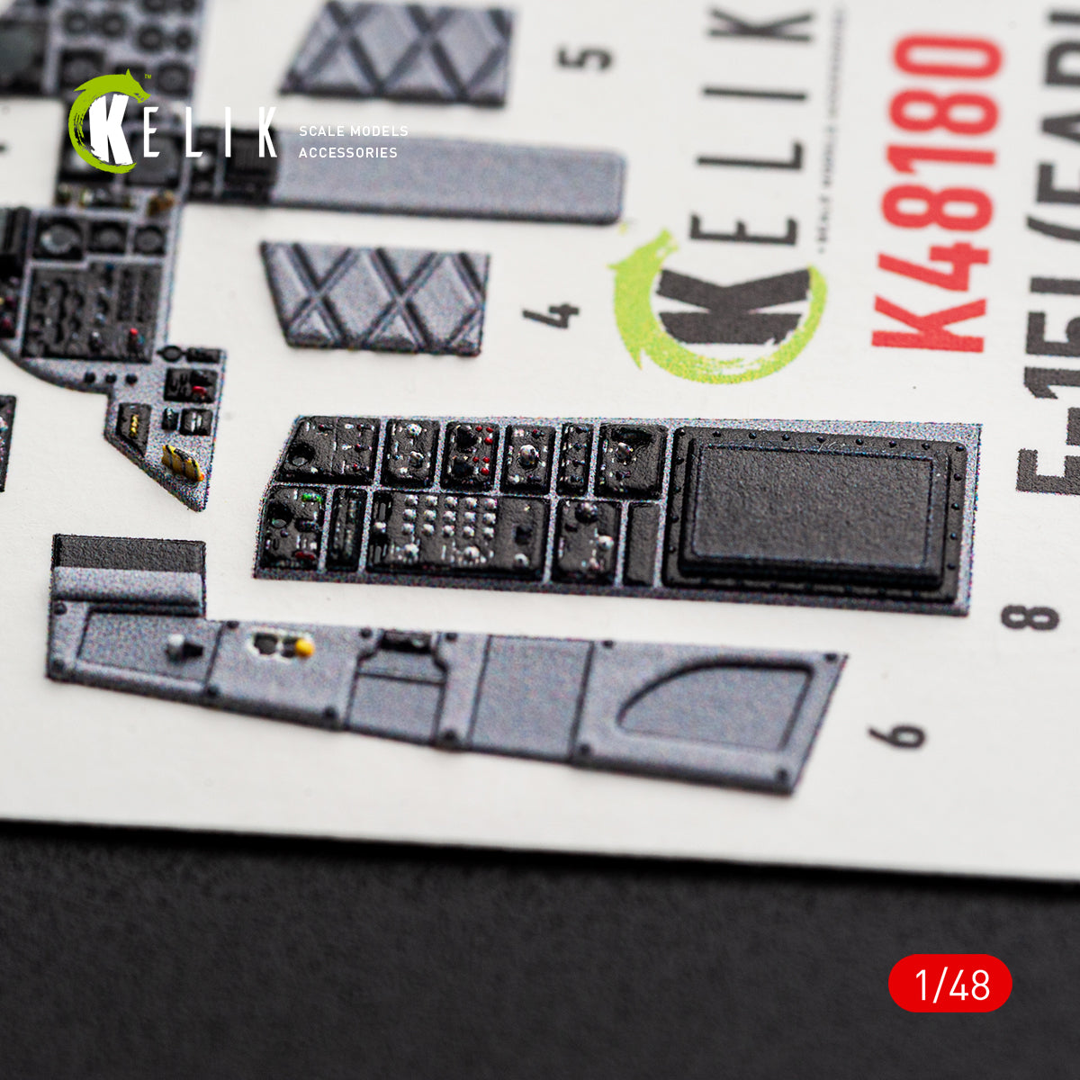 KELIK K48180 F-151 (Early) - interior 3D decals for Hasegawa kit 1/48 – imagen 5
