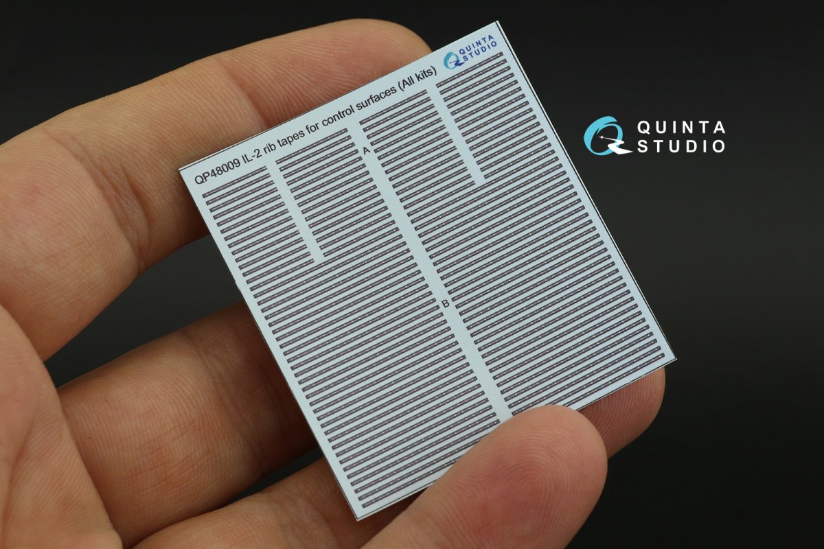 Quinta Studio QP48009 IL-2 rib tapes for control surfaces (All kits) 1/48 – obrázek 6