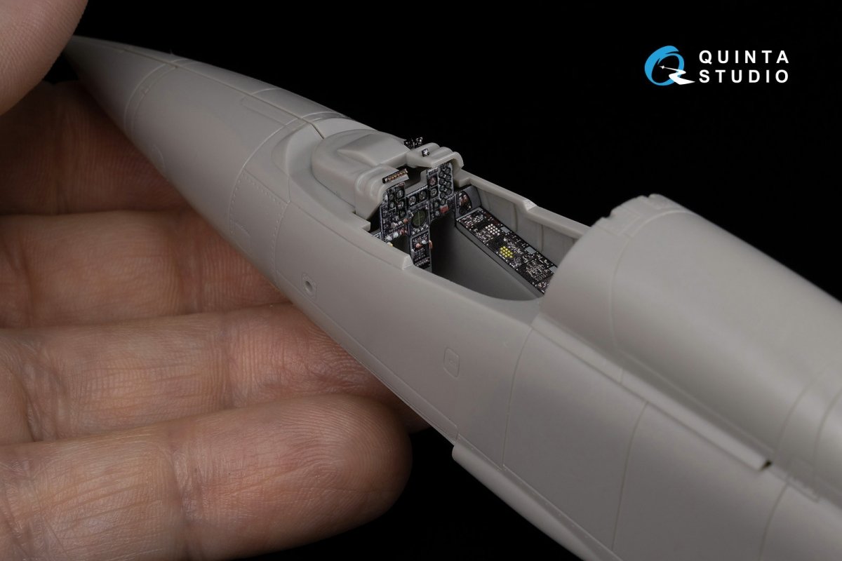 Quinta Studio QD48064 Mitsubishi F-1 3D-Printed &amp;amp; colored Interior on decal paper (Hasegawa) 1/48 – imagen 8
