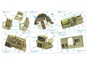 Quinta Studio QD48359 TBF-1 Avenger 3D-Printed &amp;amp; colored Interior on decal paper (Academy) 1/48 – obrázek 2