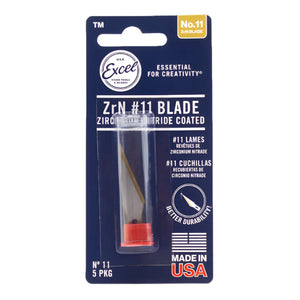 Excel Hobby Tools 20811 No.11 Zirconium Nitride Coated Blade (5 pcs) – zdjęcie 6