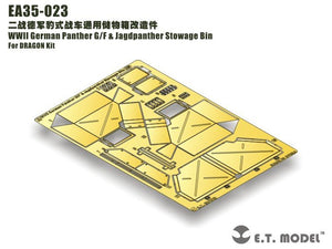 ET Model EA35-023 WWII German Panther G/F &amp;amp; Jagdpanther Stowage Bin For DRAGON Kit 1/35