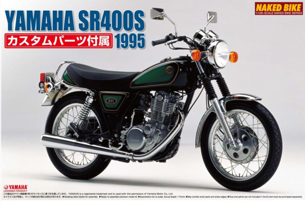 Aoshima 00165 Yamaha Sr400S With Custom Parts 1/12