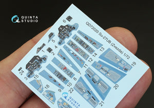 Quinta Studio QD48001 Yak-3 3D-Printed &amp;amp; colored Interior on decal paper (for 4814 Zvezda kit) 1/48 – image 3