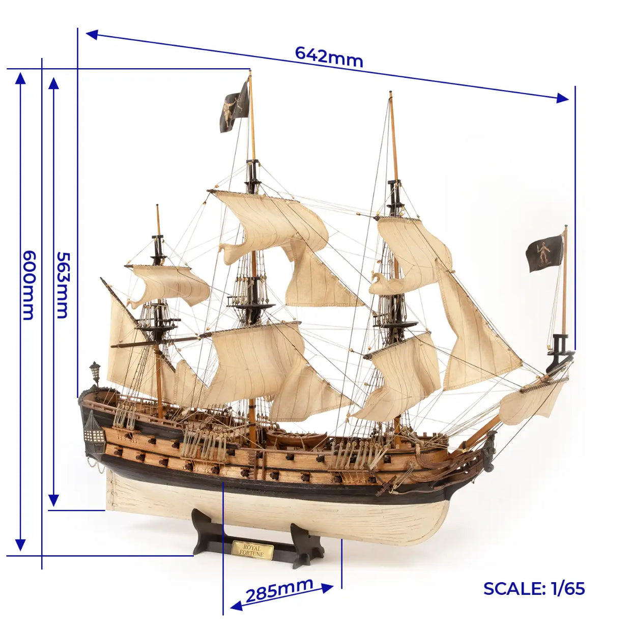 OcCre 12015 Pirate Ship Royal Fortune 1/65 – obrázek 3