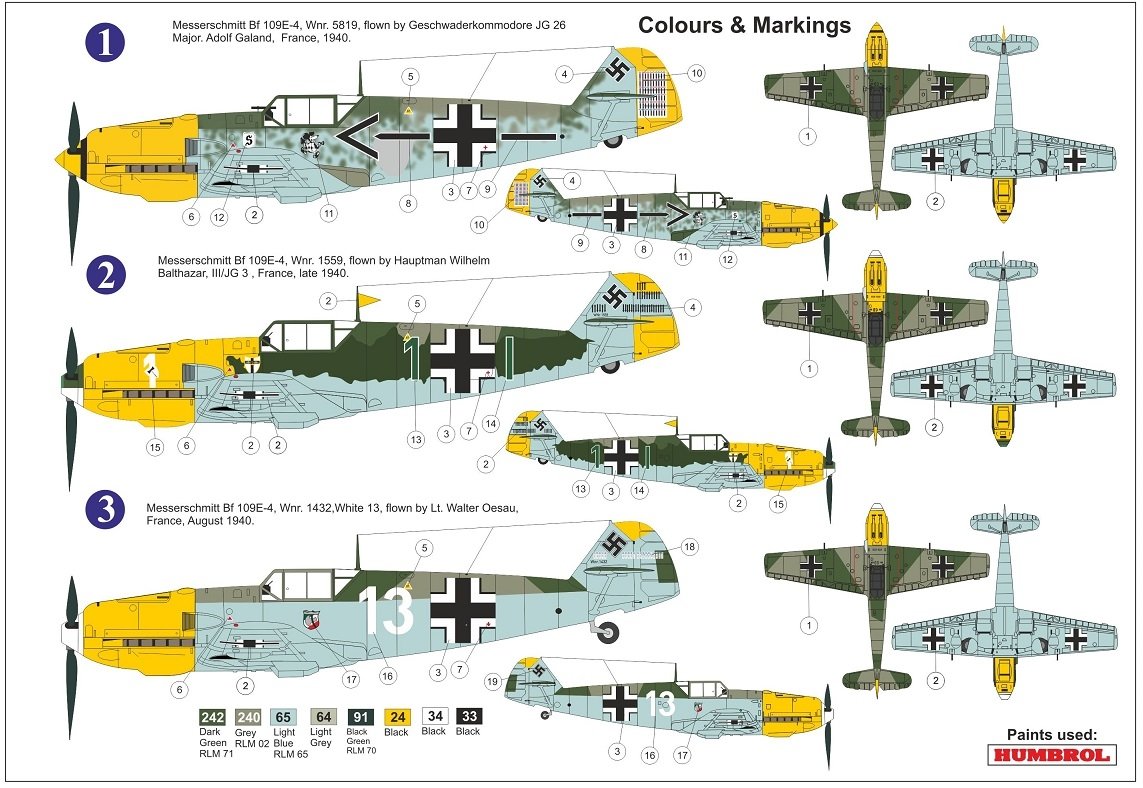 AZ Model AZ7682 Bf 109E-4 &amp;quot;Aces over Channel&amp;quot; 1/72 – imagen 2
